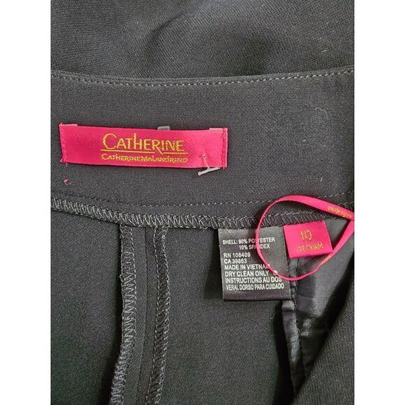 Catherine Malandrino Pleated Front Dress Shorts Black Size 10 - Picture 4 of 4